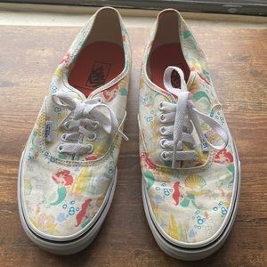 Vans X Disney The Little Mermaid Ariel Sneakers Shoes - Size W9